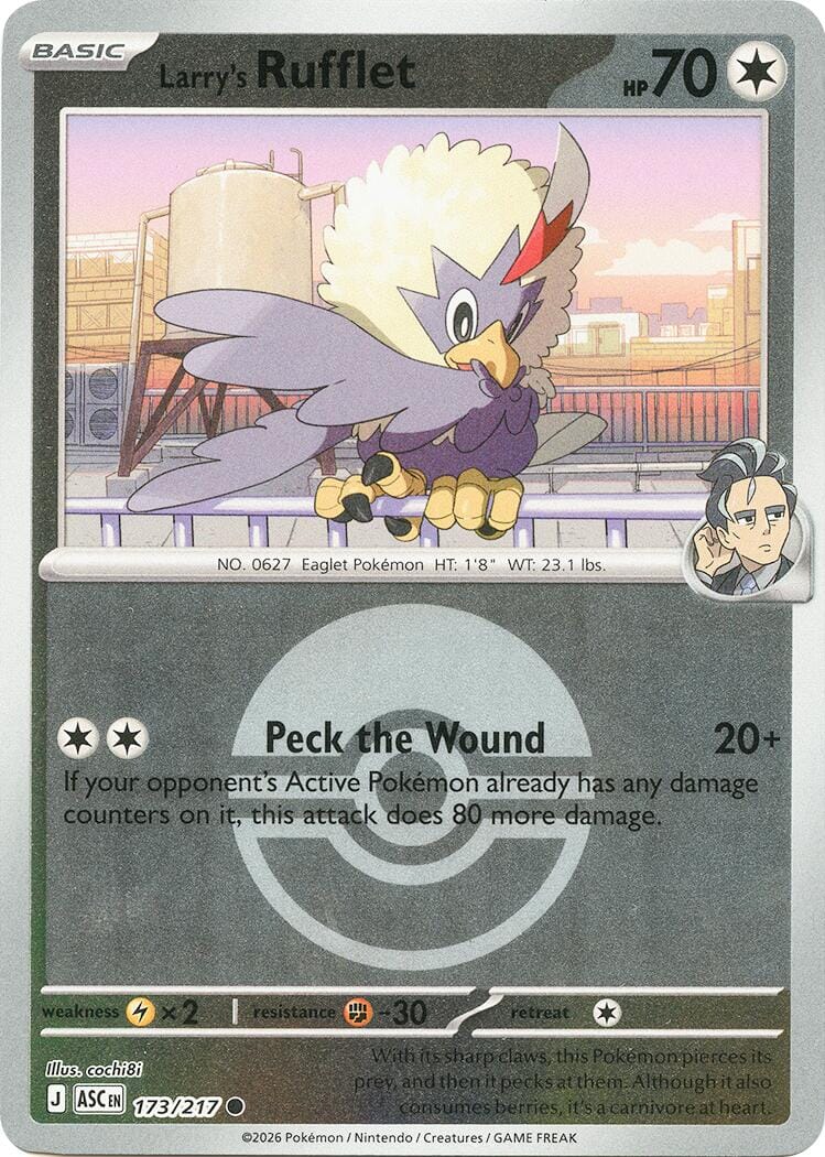 Larry's Rufflet (173/217) (Poke Ball) [Mega Evolution: Ascended Heroes] Pokemon Single Pokémon  | Multizone: Comics And Games