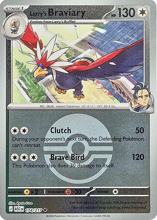 Larry's Braviary (174/217) (Poke Ball) [Mega Evolution: Ascended Heroes] Pokemon Single Pokémon  | Multizone: Comics And Games