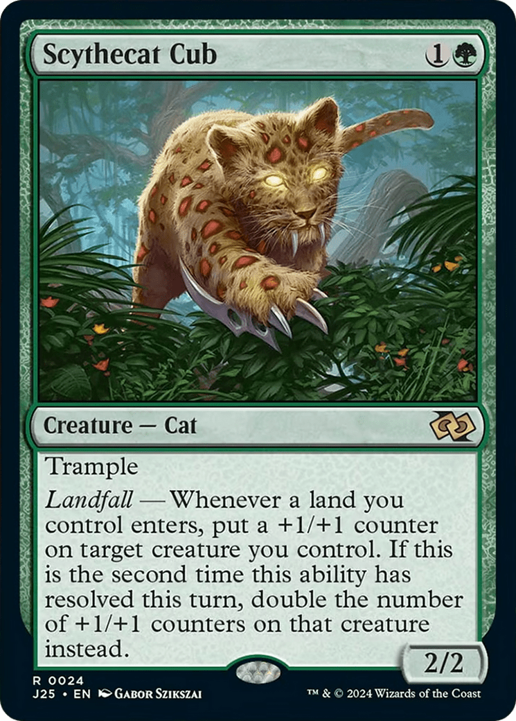 Scythecat Cub [Foundations Jumpstart] MTG Single Magic: The Gathering  | Multizone: Comics And Games