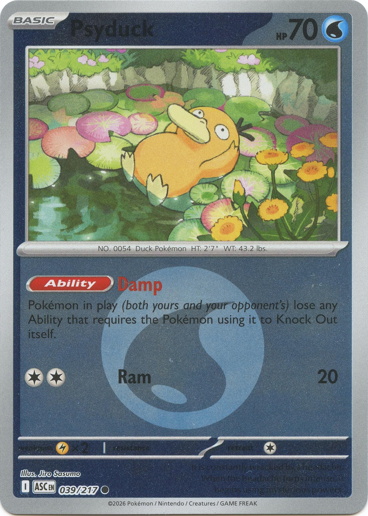 Psyduck (039/217) (Energy Symbol Pattern) [Mega Evolution: Ascended Heroes] Pokemon Single Pokémon  | Multizone: Comics And Games