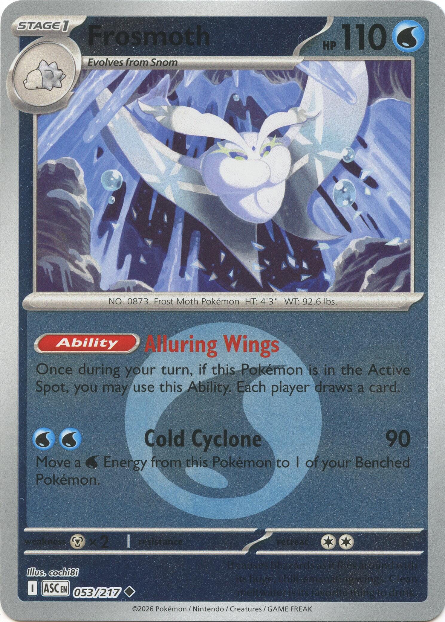 Frosmoth (053/217) (Energy Symbol Pattern) [Mega Evolution: Ascended Heroes] Pokemon Single Pokémon  | Multizone: Comics And Games