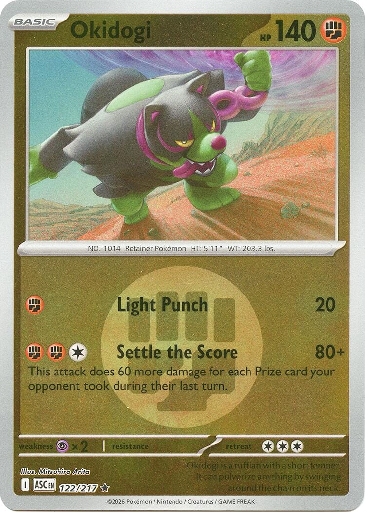 Okidogi (122/217) (Energy Symbol Pattern) [Mega Evolution: Ascended Heroes] Pokemon Single Pokémon  | Multizone: Comics And Games