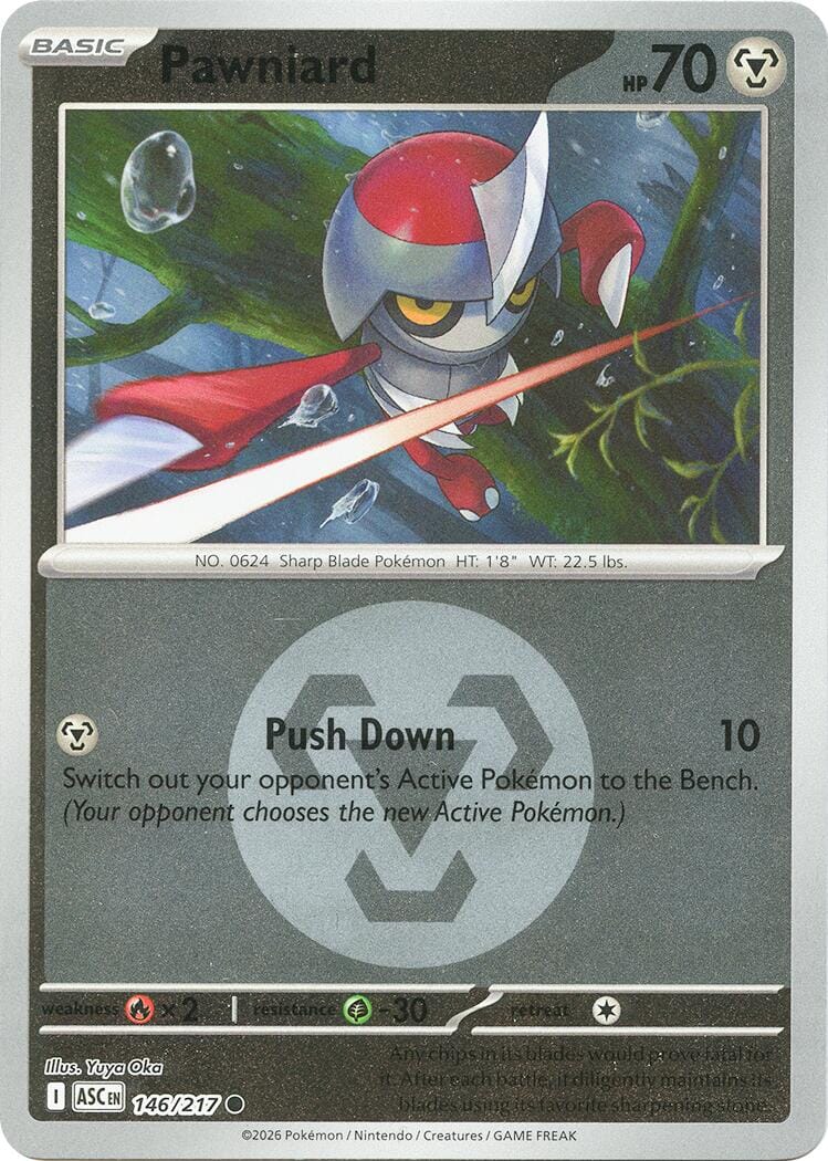 Pawniard (146/217) (Energy Symbol Pattern) [Mega Evolution: Ascended Heroes] Pokemon Single Pokémon  | Multizone: Comics And Games