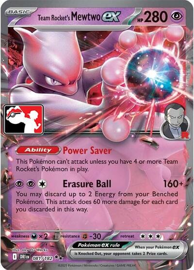 Team Rocket's Mewtwo ex (079/217) [Prize Pack Series Eight] Pokemon Single Pokémon  | Multizone: Comics And Games