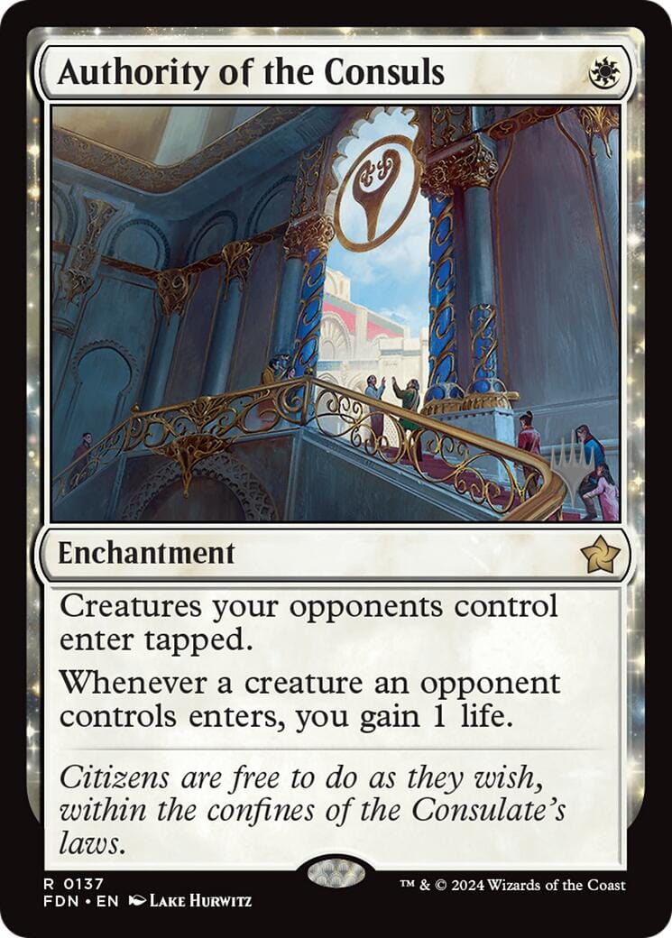 Authority of the Consuls [Lorwyn Eclipsed Promos] MTG Single Magic: The Gathering  | Multizone: Comics And Games