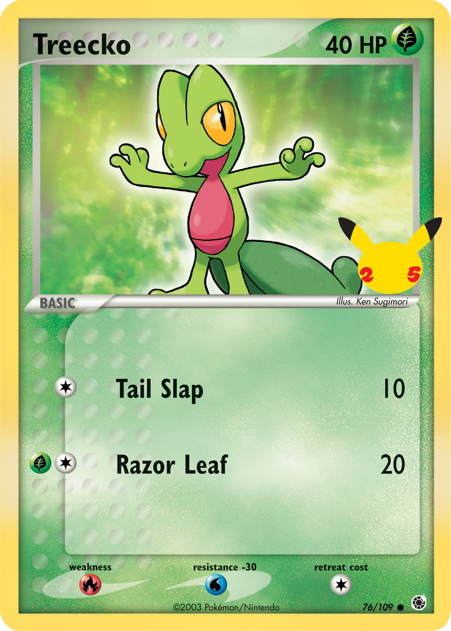 Treecko (76/109) (Jumbo Card) [First Partner Pack] Pokemon Single Pokémon  | Multizone: Comics And Games