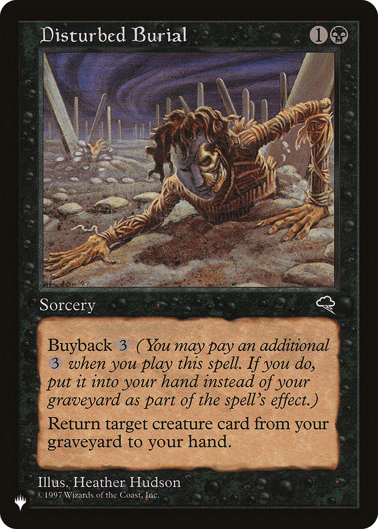 Disturbed Burial [The List] MTG Single Magic: The Gathering  | Multizone: Comics And Games