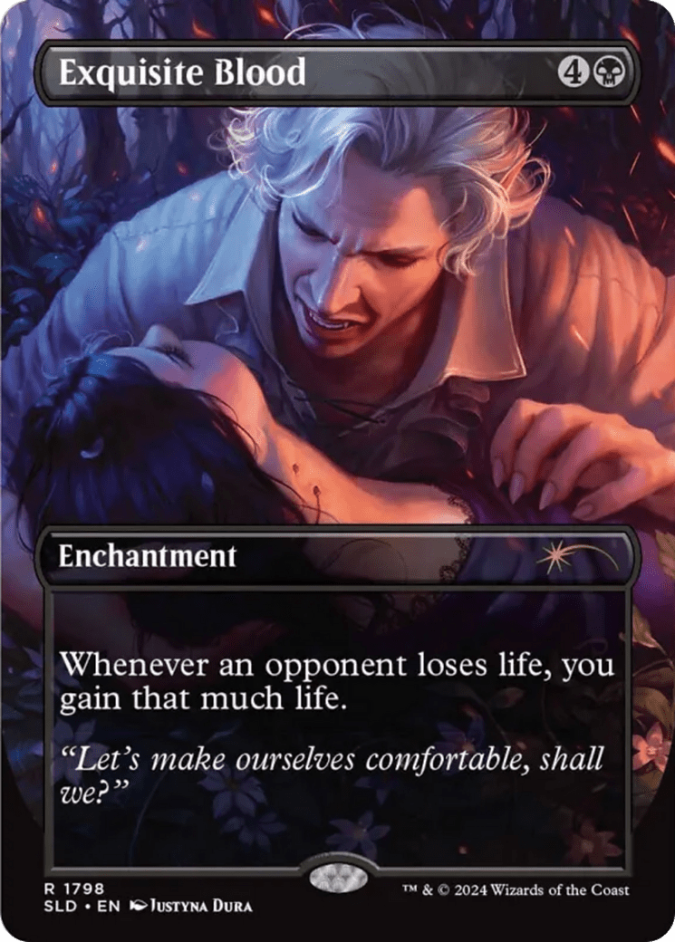 Exquisite Blood (Rainbow Foil) [Secret Lair Drop Series] MTG Single Magic: The Gathering  | Multizone: Comics And Games
