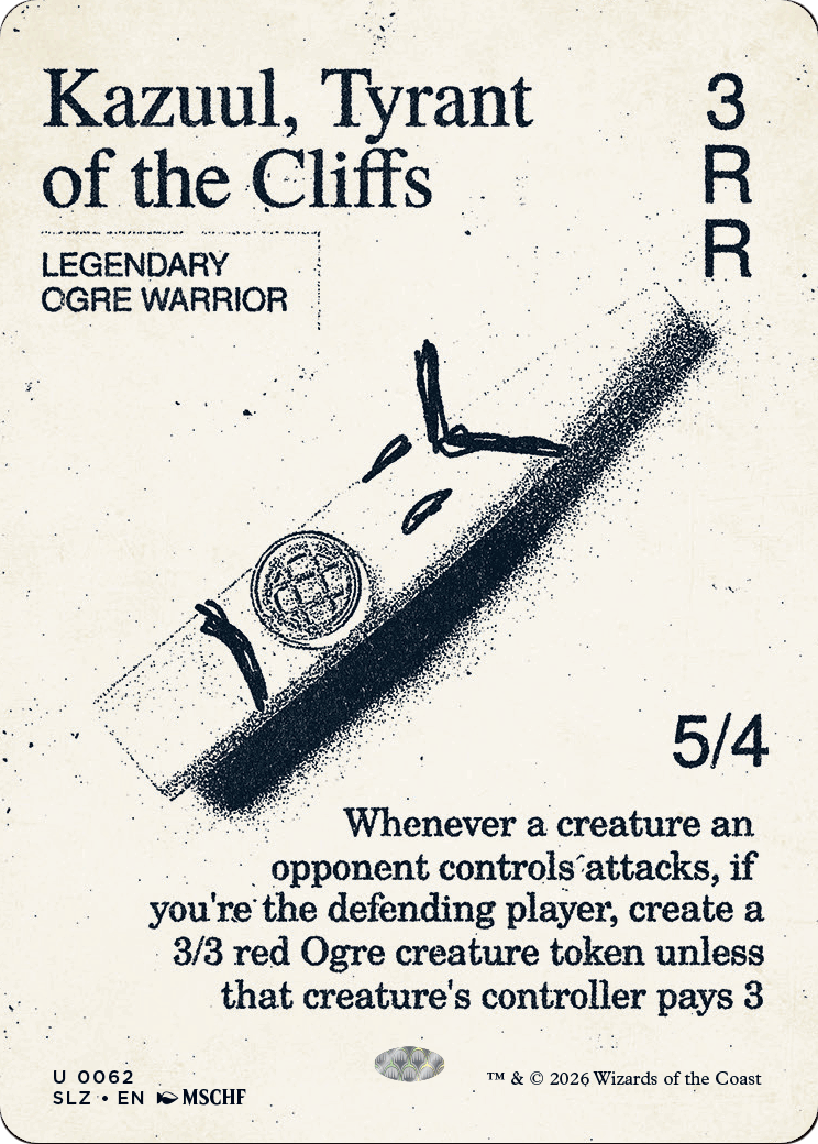 Kazuul, Tyrant of the Cliffs (0062) [Secret Lair x MSCHF: The Zeta Set] | Multizone: Comics And Games