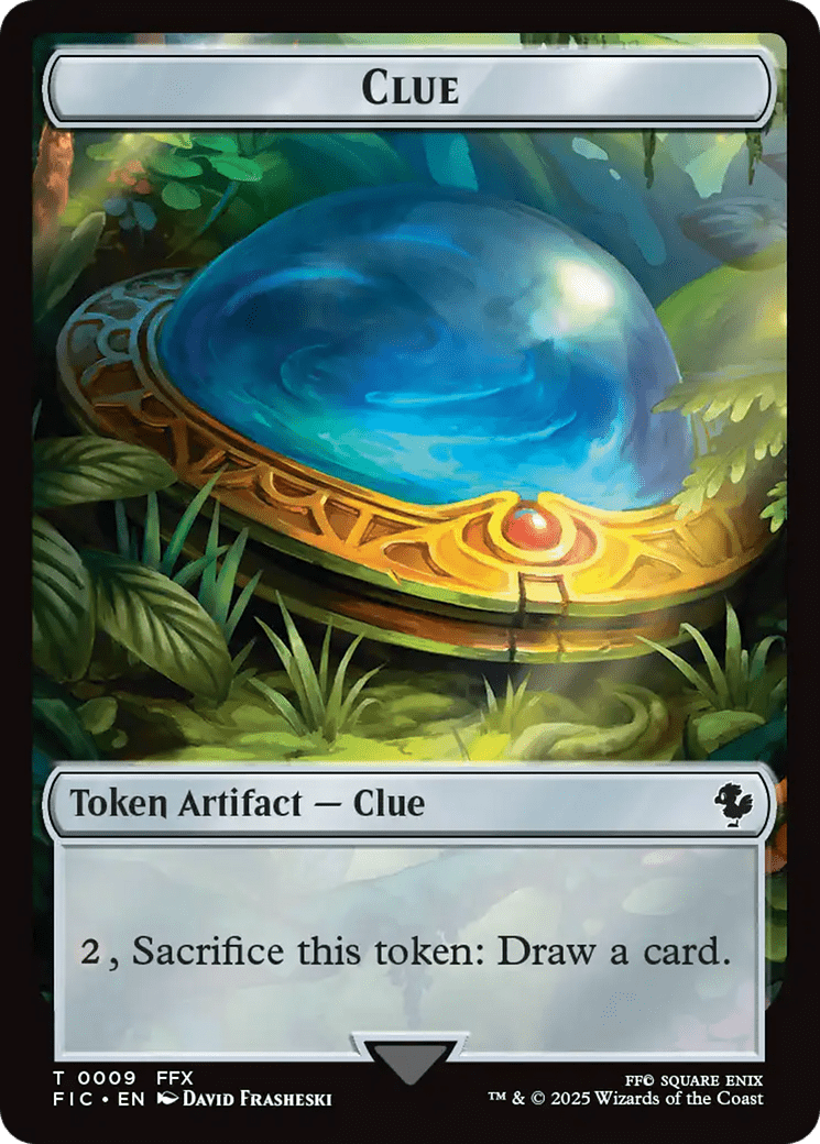 Clue // Treasure Double-Sided Token [FINAL FANTASY Commander Tokens] MTG Single Magic: The Gathering  | Multizone: Comics And Games
