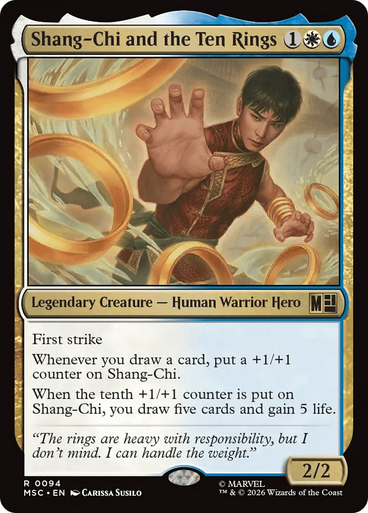 Shang-Chi and the Ten Rings (Surge Foil) [Marvel Super Heroes Commander] MTG Single Magic: The Gathering  | Multizone: Comics And Games