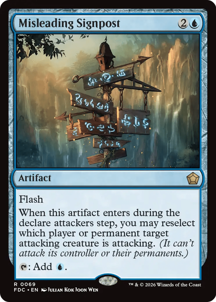 Misleading Signpost [Foundations Commander] MTG Single Magic: The Gathering  | Multizone: Comics And Games