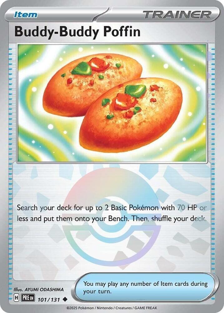 Buddy-Buddy Poffin (101/131) (Poke Ball Pattern) [Scarlet & Violet: Prismatic Evolutions] Pokemon Single Pokémon  | Multizone: Comics And Games