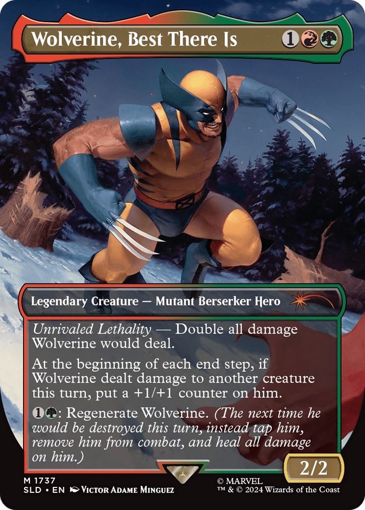 Wolverine, Best There Is (Rainbow Foil) [Secret Lair Drop Series] MTG Single Magic: The Gathering  | Multizone: Comics And Games