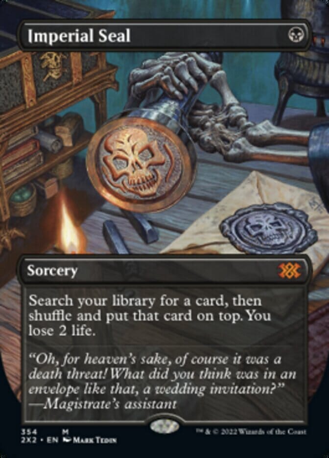 Imperial Seal (Borderless Alternate Art) [Double Masters 2022] MTG Single Magic: The Gathering  | Multizone: Comics And Games