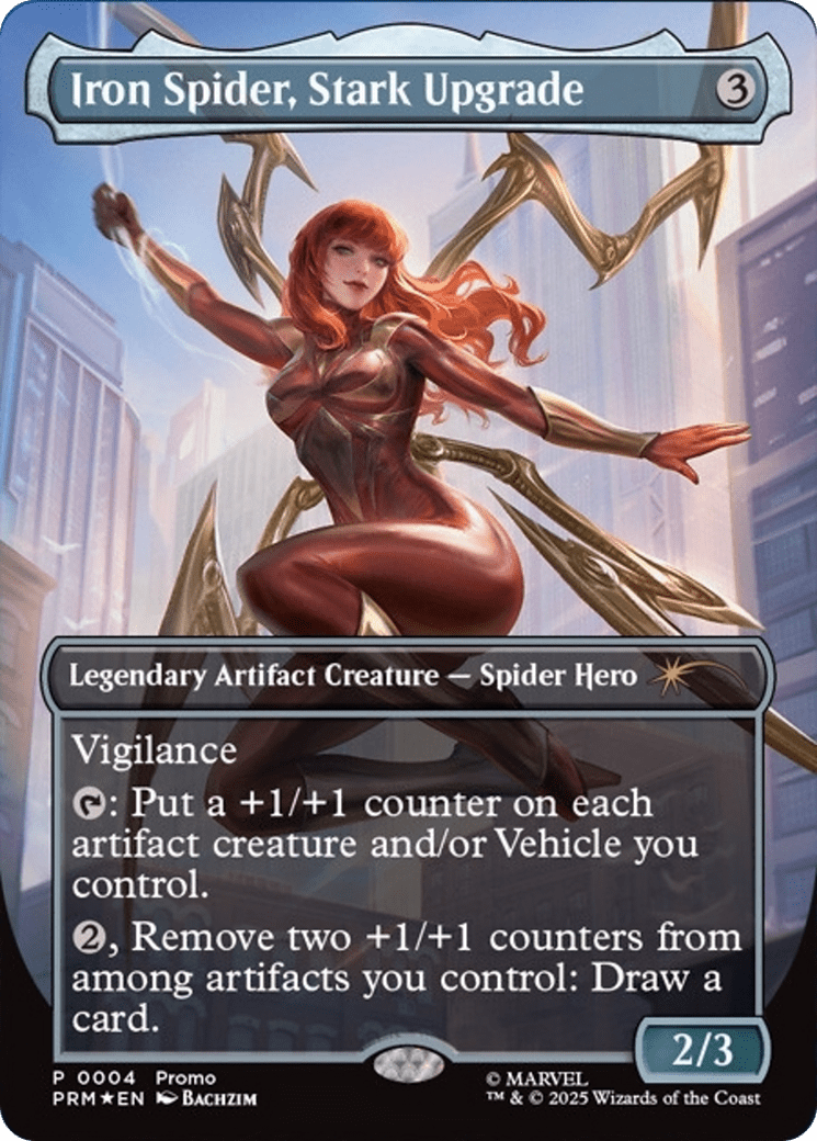 Iron Spider, Stark Upgrade (Borderless) [Media Promos] MTG Single Magic: The Gathering  | Multizone: Comics And Games