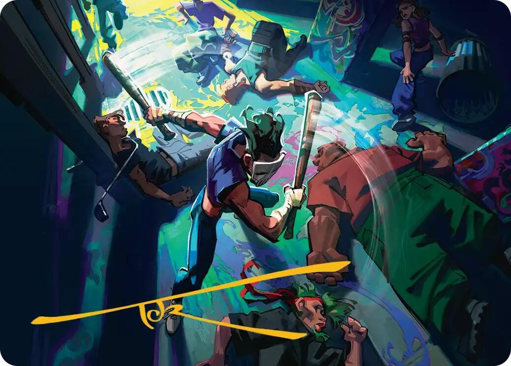 Pain 101 Art Card (Gold-Stamped Signature) [Teenage Mutant Ninja Turtles Art Series] MTG Single Magic: The Gathering  | Multizone: Comics And Games