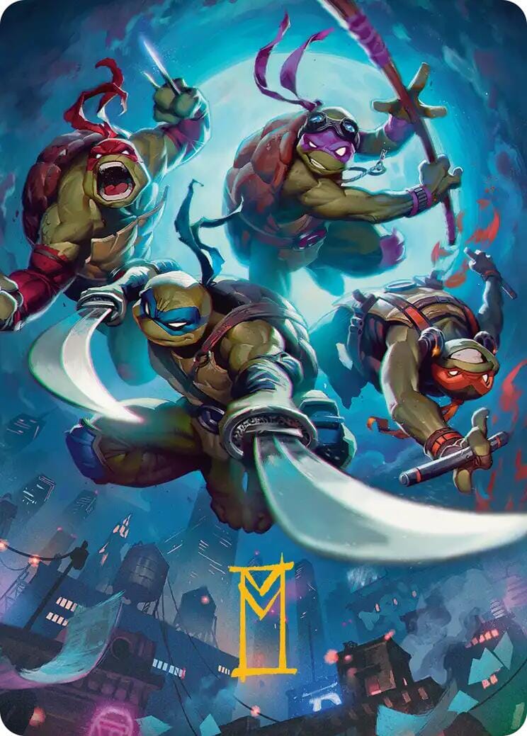 Heroes in a Half Shell Art Card (Gold-Stamped Signature) [Teenage Mutant Ninja Turtles Art Series] MTG Single Magic: The Gathering  | Multizone: Comics And Games