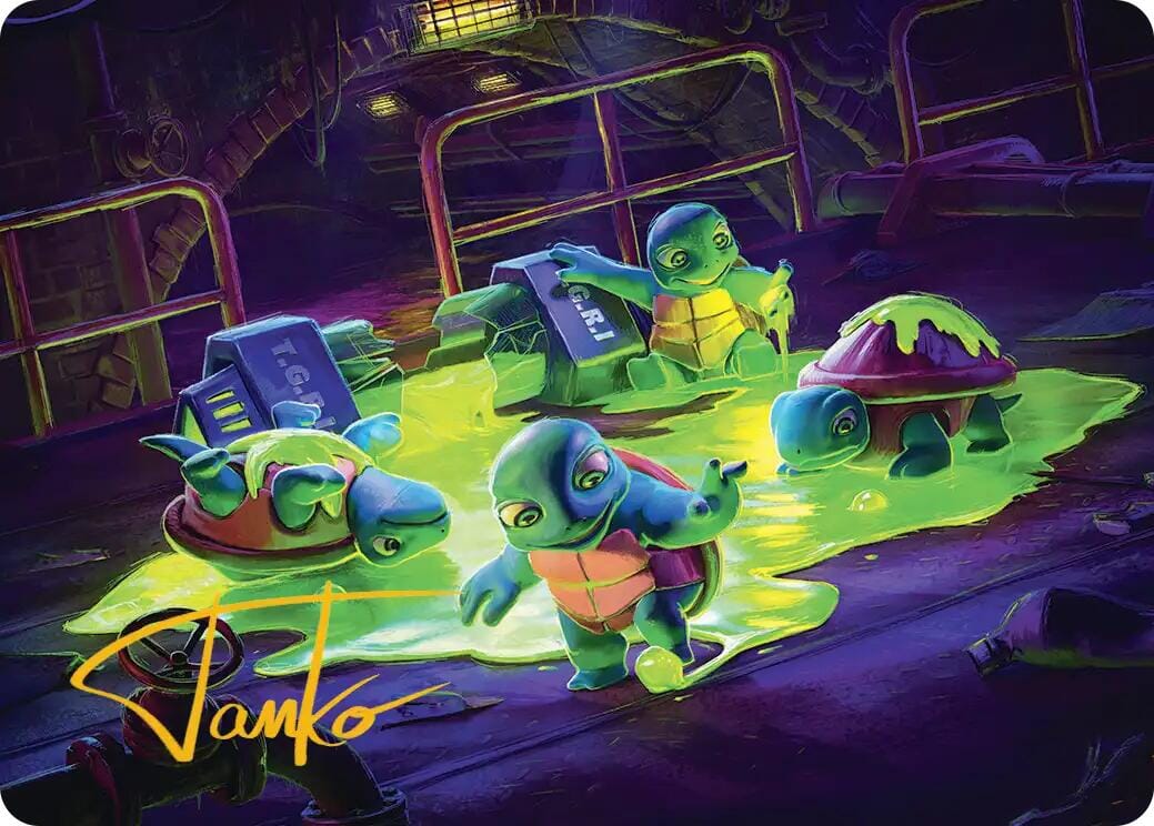 The Ooze Art Card (Gold-Stamped Signature) [Teenage Mutant Ninja Turtles Art Series] MTG Single Magic: The Gathering  | Multizone: Comics And Games