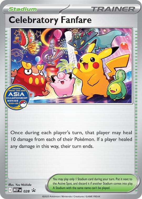 Celebratory Fanfare (028) (Asia Championship Series 24-25) [Mega Evolution Promo] Pokemon Single Pokémon  | Multizone: Comics And Games