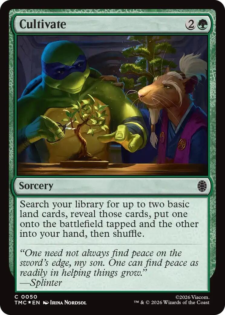 Cultivate (Surge Foil) [Teenage Mutant Ninja Turtles Commander] MTG Single Magic: The Gathering  | Multizone: Comics And Games