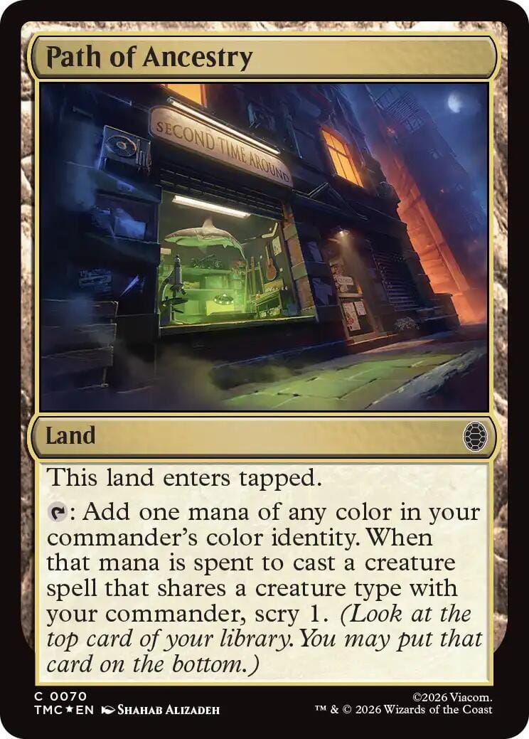 Path of Ancestry (Surge Foil) [Teenage Mutant Ninja Turtles Commander] MTG Single Magic: The Gathering  | Multizone: Comics And Games