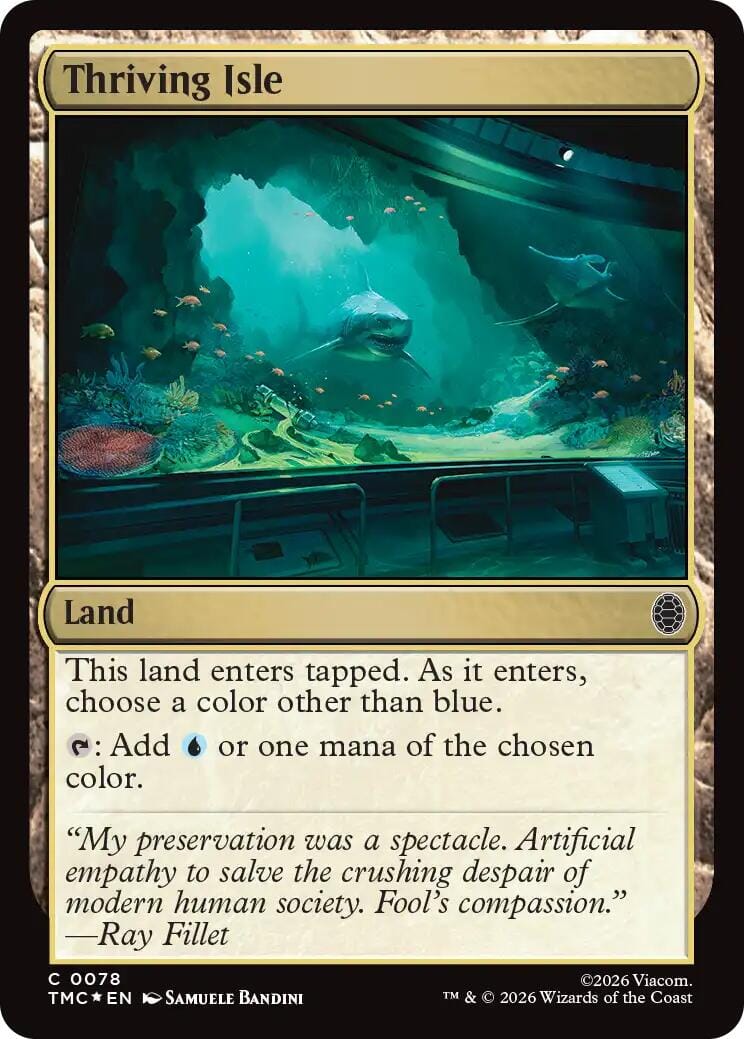 Thriving Isle (Surge Foil) [Teenage Mutant Ninja Turtles Commander] MTG Single Magic: The Gathering  | Multizone: Comics And Games