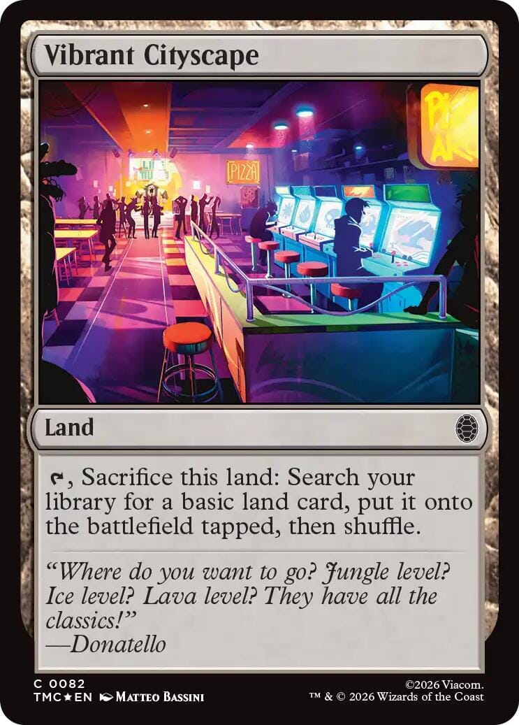 Vibrant Cityscape (Surge Foil) [Teenage Mutant Ninja Turtles Commander] MTG Single Magic: The Gathering  | Multizone: Comics And Games