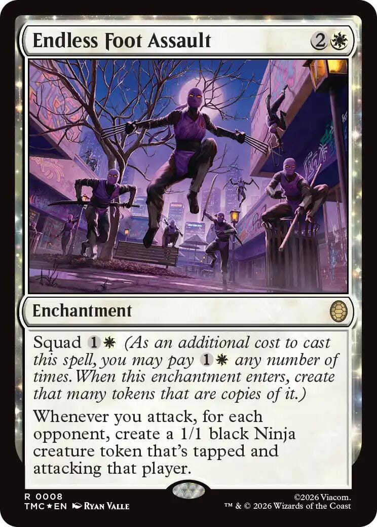 Endless Foot Assault (Surge Foil) [Teenage Mutant Ninja Turtles Commander] MTG Single Magic: The Gathering  | Multizone: Comics And Games