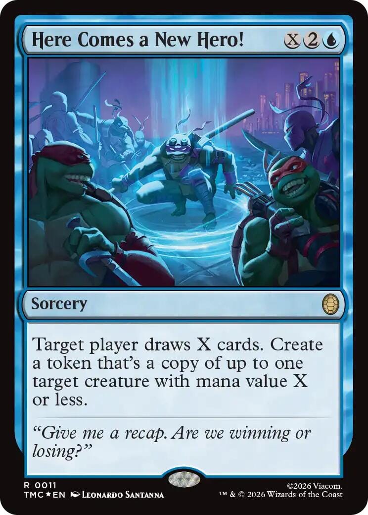 Here Comes a New Hero! (Surge Foil) [Teenage Mutant Ninja Turtles Commander] MTG Single Magic: The Gathering  | Multizone: Comics And Games