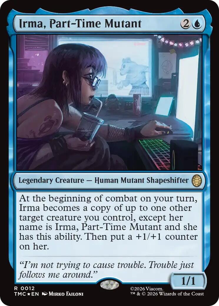 Irma, Part-Time Mutant (Surge Foil) [Teenage Mutant Ninja Turtles Commander] MTG Single Magic: The Gathering  | Multizone: Comics And Games
