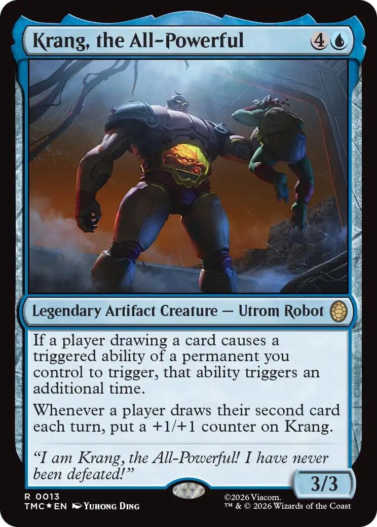 Krang, the All-Powerful (Surge Foil) [Teenage Mutant Ninja Turtles Commander] MTG Single Magic: The Gathering  | Multizone: Comics And Games