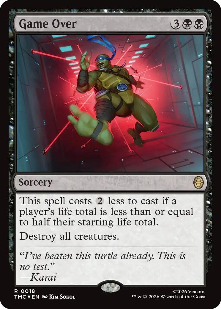 Game Over (Surge Foil) [Teenage Mutant Ninja Turtles Commander] MTG Single Magic: The Gathering  | Multizone: Comics And Games