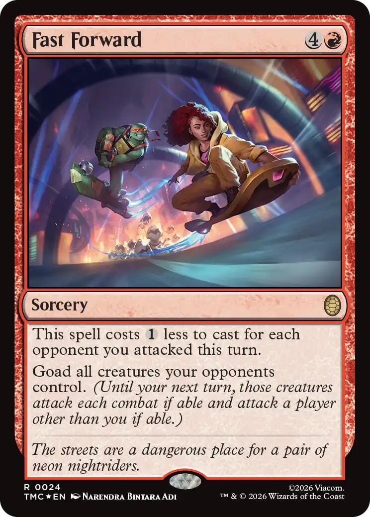 Fast Forward (Surge Foil) [Teenage Mutant Ninja Turtles Commander] MTG Single Magic: The Gathering  | Multizone: Comics And Games