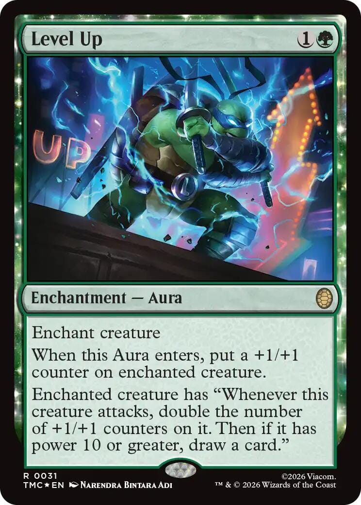 Level Up (Surge Foil) [Teenage Mutant Ninja Turtles Commander] MTG Single Magic: The Gathering  | Multizone: Comics And Games