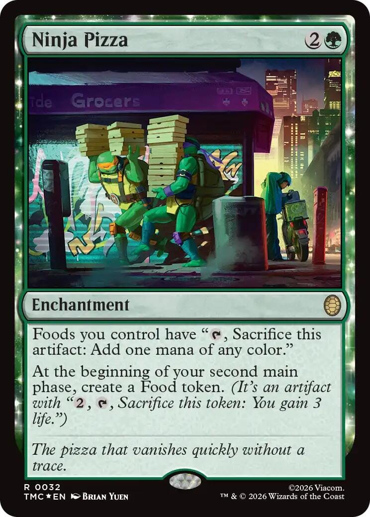 Ninja Pizza (Surge Foil) [Teenage Mutant Ninja Turtles Commander] MTG Single Magic: The Gathering  | Multizone: Comics And Games