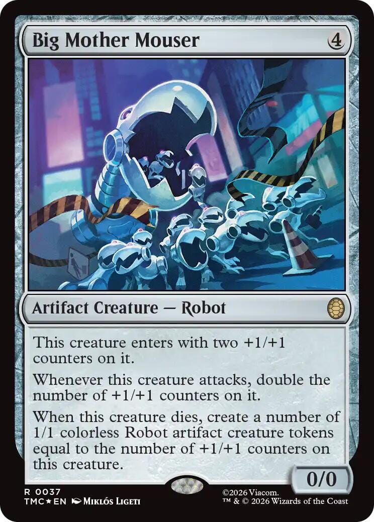 Big Mother Mouser (Surge Foil) [Teenage Mutant Ninja Turtles Commander] MTG Single Magic: The Gathering  | Multizone: Comics And Games