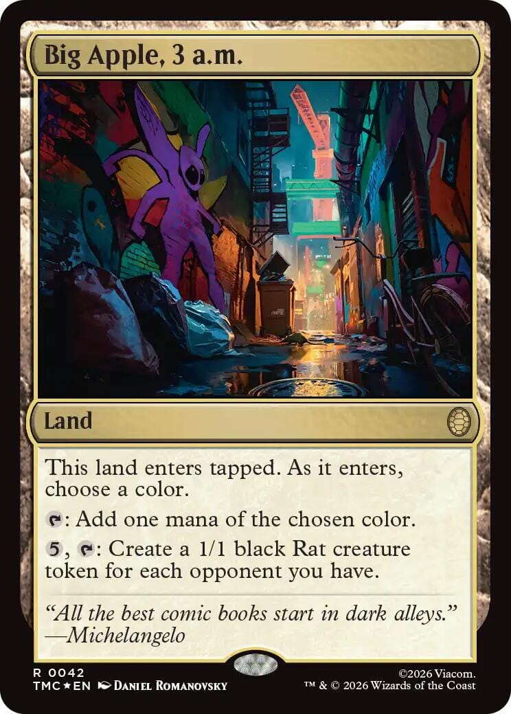 Big Apple, 3 a.m. (Surge Foil) [Teenage Mutant Ninja Turtles Commander] MTG Single Magic: The Gathering  | Multizone: Comics And Games
