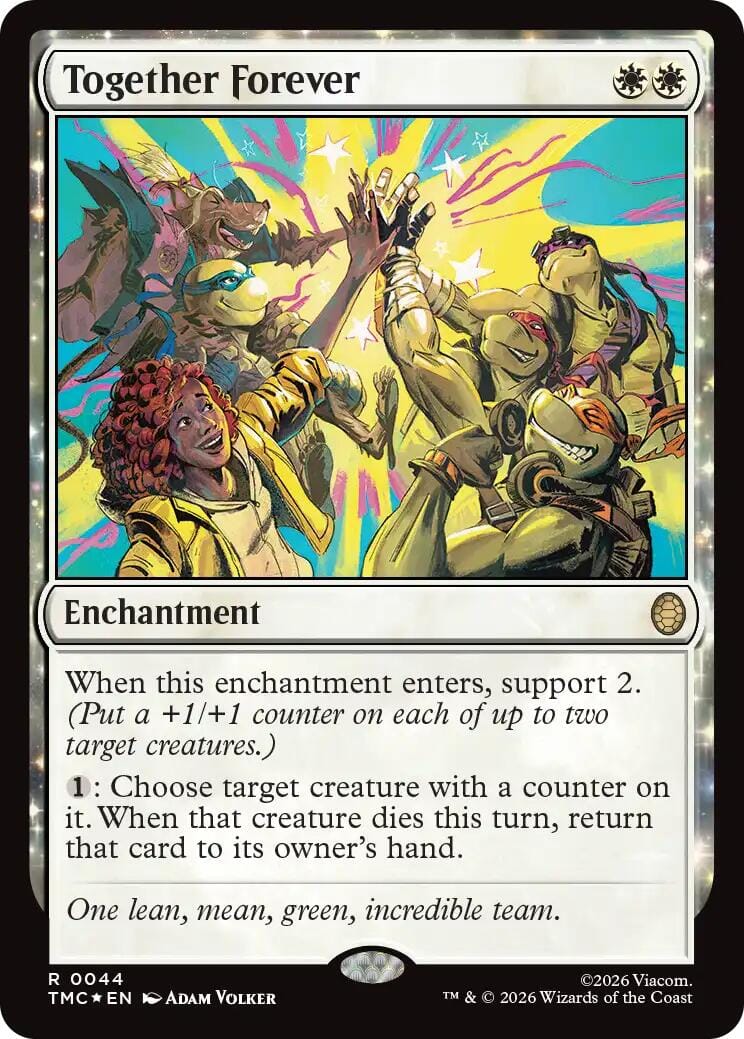 Together Forever (Surge Foil) [Teenage Mutant Ninja Turtles Commander] MTG Single Magic: The Gathering  | Multizone: Comics And Games