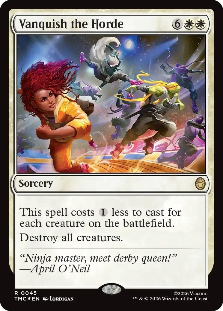 Vanquish the Horde (Surge Foil) [Teenage Mutant Ninja Turtles Commander] MTG Single Magic: The Gathering  | Multizone: Comics And Games