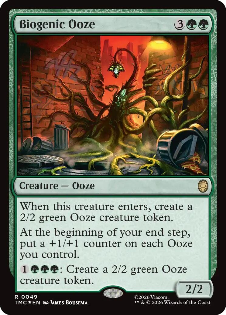 Biogenic Ooze (Surge Foil) [Teenage Mutant Ninja Turtles Commander] MTG Single Magic: The Gathering  | Multizone: Comics And Games
