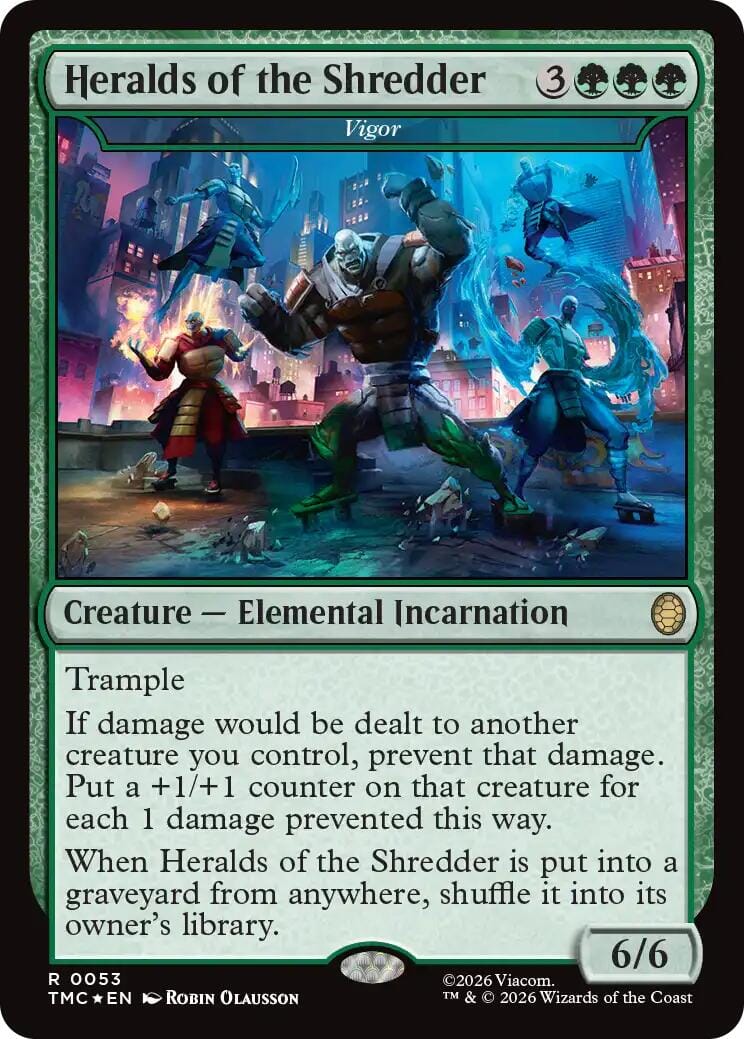 Heralds of the Shredder - Vigor (Surge Foil) [Teenage Mutant Ninja Turtles Commander] MTG Single Magic: The Gathering  | Multizone: Comics And Games