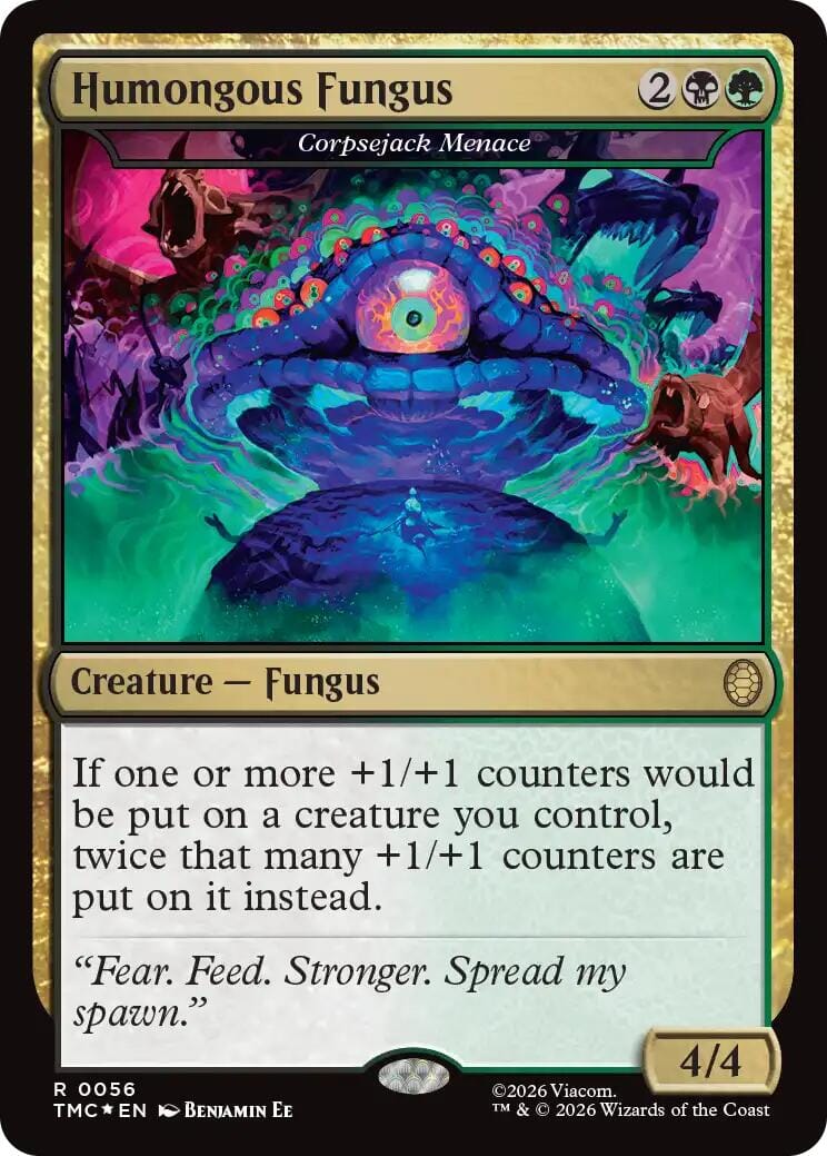 Humongous Fungus - Corpsejack Menace (Surge Foil) [Teenage Mutant Ninja Turtles Commander] MTG Single Magic: The Gathering  | Multizone: Comics And Games