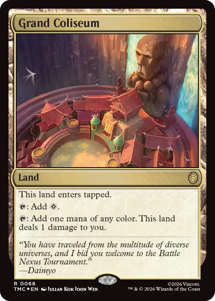 Grand Coliseum (Surge Foil) [Teenage Mutant Ninja Turtles Commander] MTG Single Magic: The Gathering  | Multizone: Comics And Games