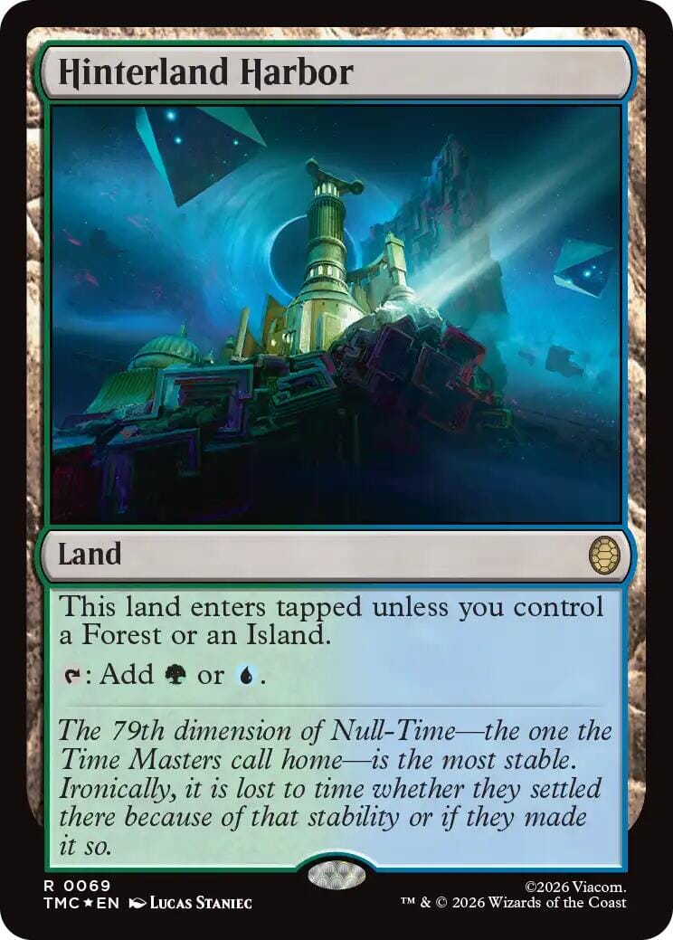 Hinterland Harbor (Surge Foil) [Teenage Mutant Ninja Turtles Commander] MTG Single Magic: The Gathering  | Multizone: Comics And Games