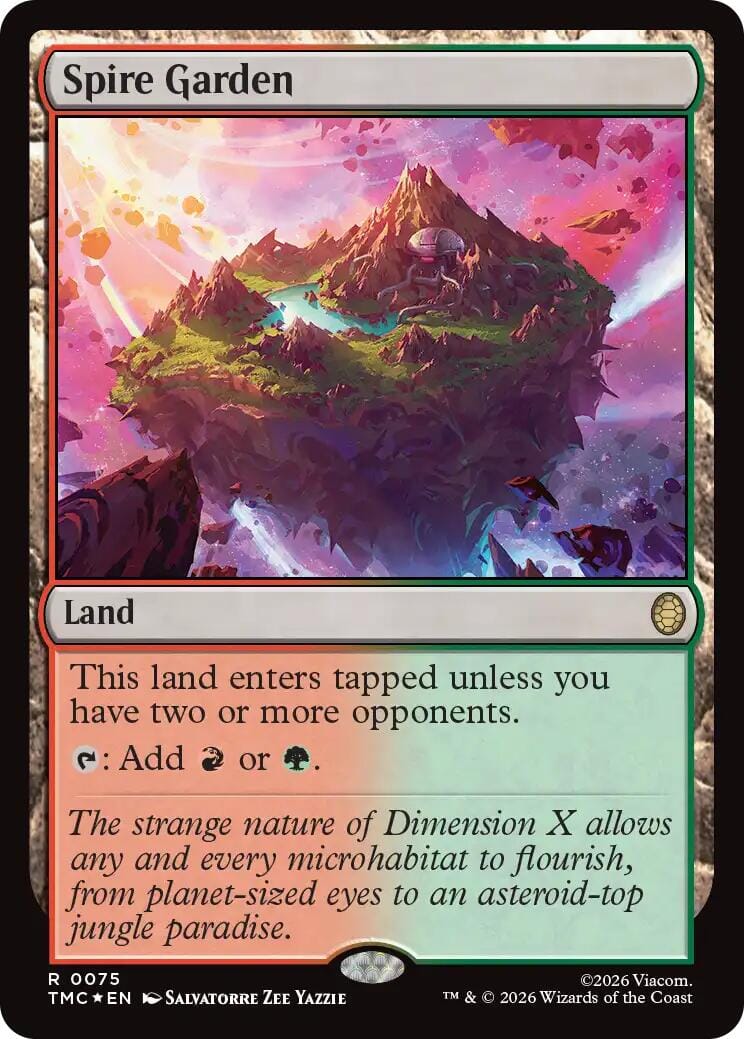 Spire Garden (Surge Foil) [Teenage Mutant Ninja Turtles Commander] MTG Single Magic: The Gathering  | Multizone: Comics And Games