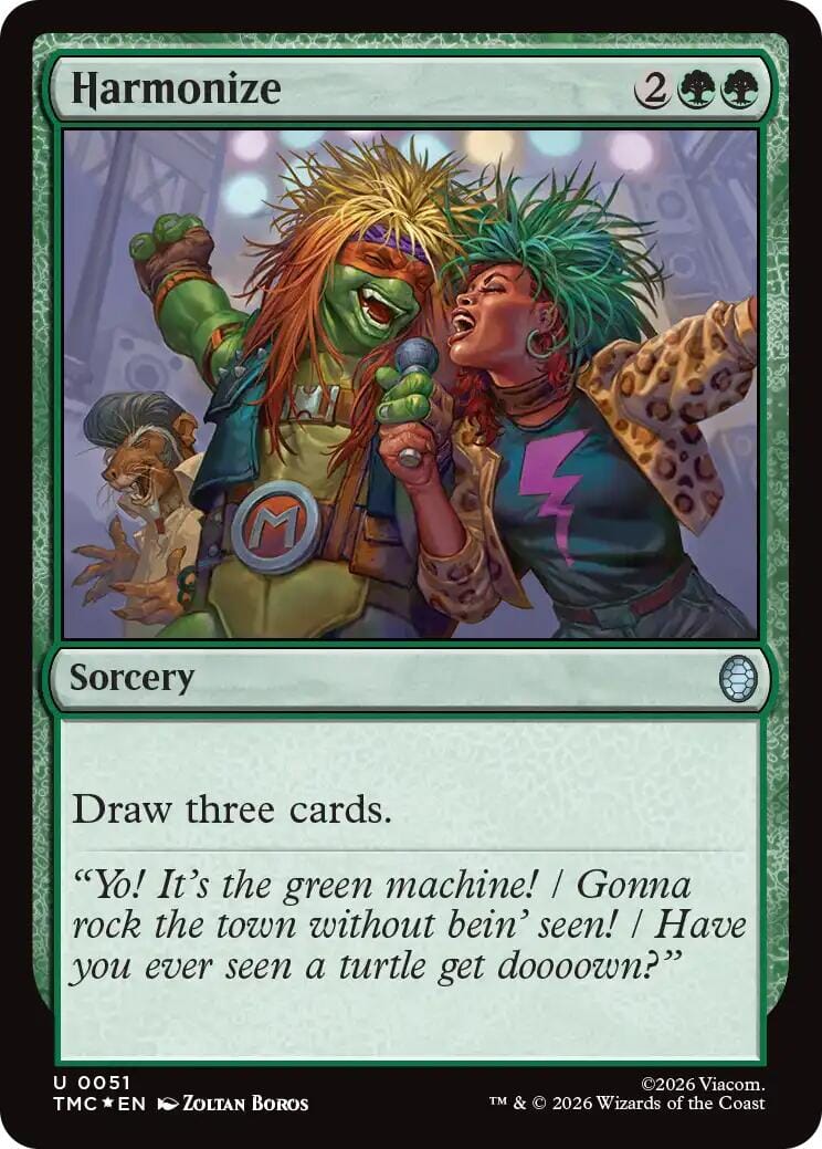 Harmonize (Surge Foil) [Teenage Mutant Ninja Turtles Commander] MTG Single Magic: The Gathering  | Multizone: Comics And Games