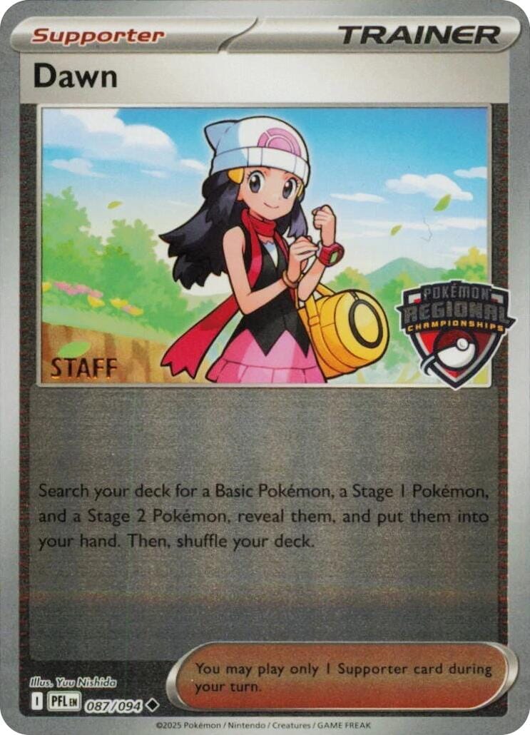 Dawn (087/094) (Regional Championship) [Staff] [League & Championship Cards] Pokemon Single Pokémon  | Multizone: Comics And Games