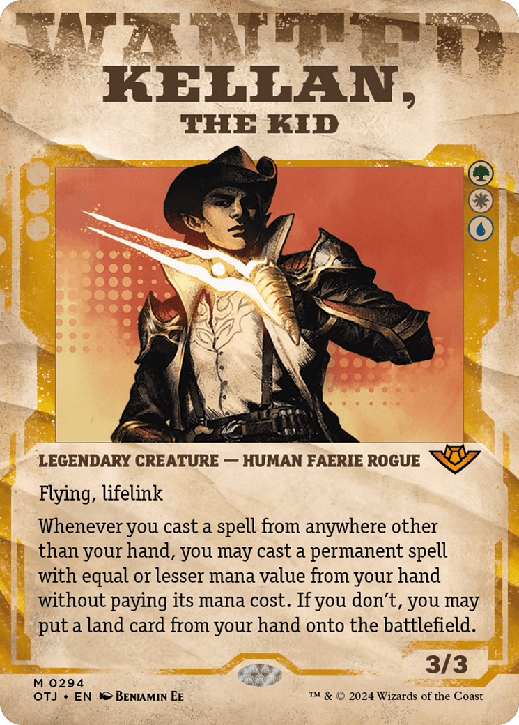 Kellan, the Kid (Showcase) [Outlaws of Thunder Junction] MTG Single Magic: The Gathering  | Multizone: Comics And Games