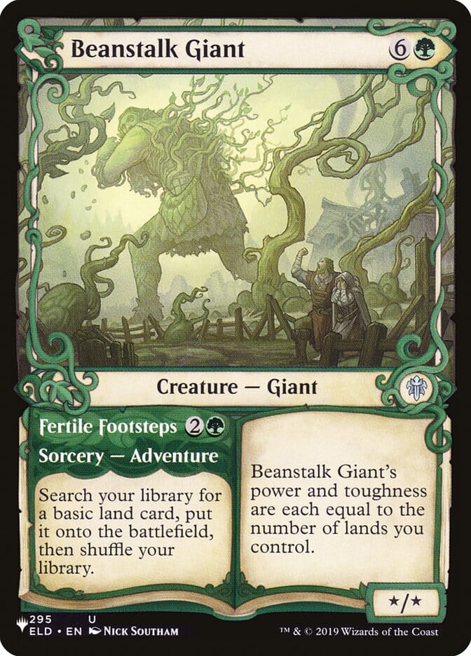 Beanstalk Giant // Fertile Footsteps (Showcase) [The List] MTG Single Magic: The Gathering  | Multizone: Comics And Games